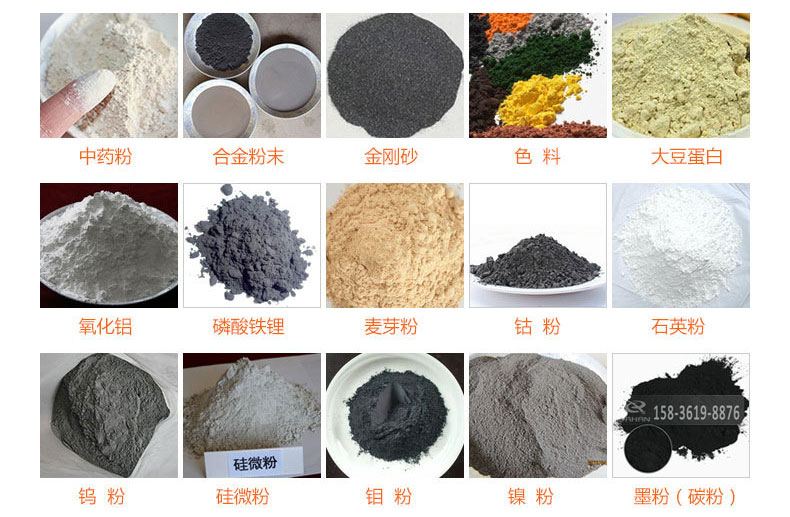 氣體保護(hù)超聲波振動篩的行業(yè)應(yīng)用：中藥粉，合金粉末，金剛砂，色料，大豆蛋白，氧化鋁，磷酸鐵鋰，麥芽粉，鈷粉，石英粉，鎢粉，硅微粉，鉬粉，墨粉。