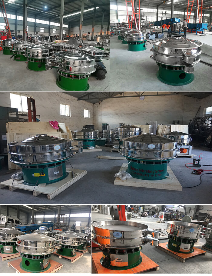 展示廳展示旋振篩，批量展示不銹鋼振動(dòng)篩，包裝氣體保護(hù)振動(dòng)篩，批量展示碳鋼旋振篩